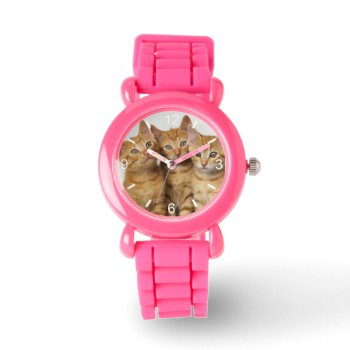 Three Cute Ginger Cat Kittens Together - Watch by Kathom_Photo at Zazzle