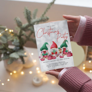 Three Cute Gnomes Invitation