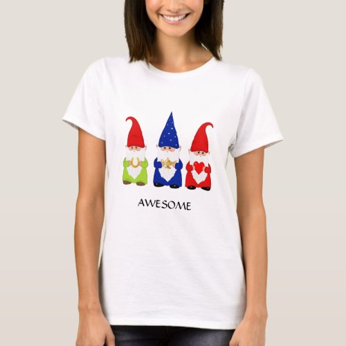 Three Cute Gnomes T_Shirt