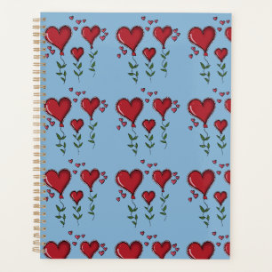 Three Cute Hearts Planner