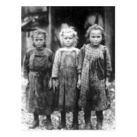 Three Cute Little Girls Vintage South Carolina Postcard