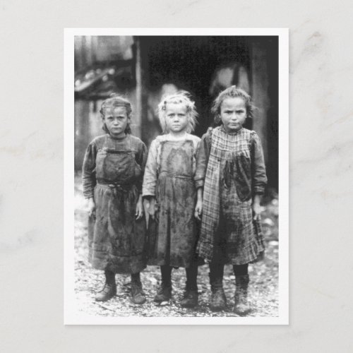 Three Cute Little Girls Vintage South Carolina Postcard