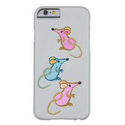 Three cute mice barely there iPhone 6 case