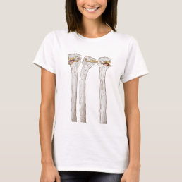 Three cute ostriches T-Shirt