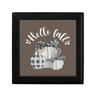 Three cute pumpkins gift box