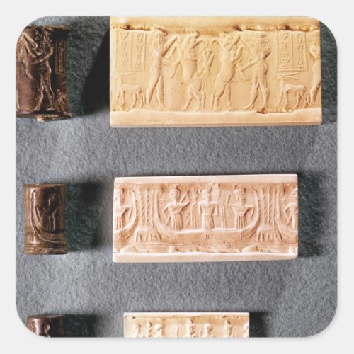 Three cylinder seals with impressions
