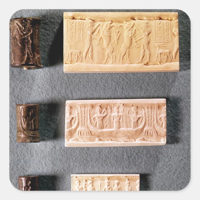 Three cylinder seals with impressions, (Front)