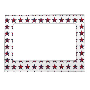 Three-D Patriotic Stars Magnetic Picture Frame