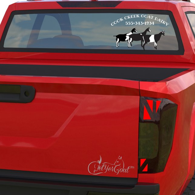 Three Dairy Goats Window Cling (Creator Uploaded)