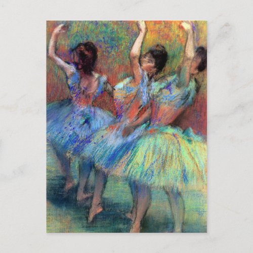 Three Dancers by Degas Postcard