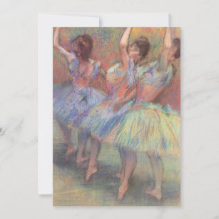 Three Dancers by Edgar Degas, Vintage Ballet Art