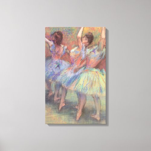 Three Dancers by Edgar Degas Vintage Ballet Art Canvas Print