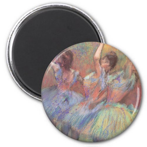 Three Dancers by Edgar Degas Vintage Ballet Art Magnet