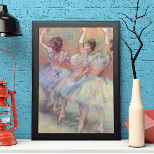 Three Dancers by Edgar Degas, Vintage Ballet Art Poster