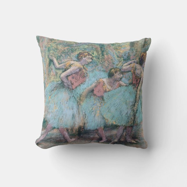 Three Dancers Edgar Degas  Throw Pillow (Front)
