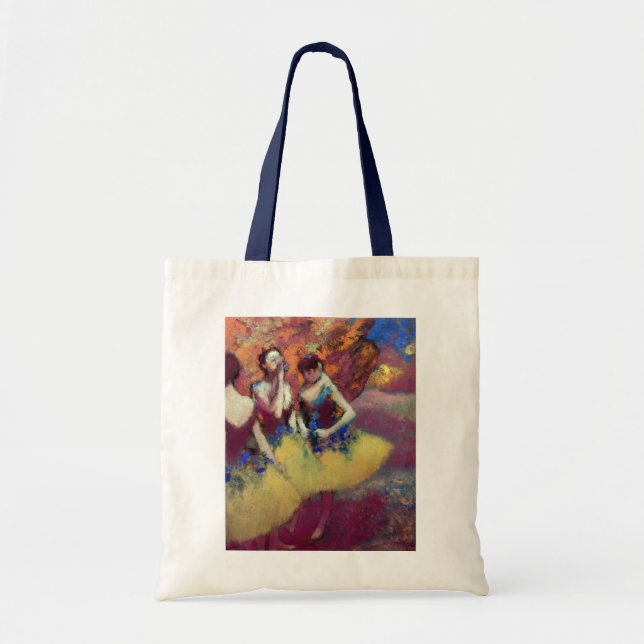 Three Dancers in Yellow Skirts by Degas Tote Bag (Front)