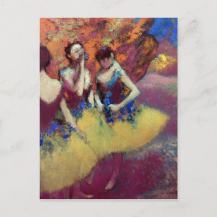 Three Dancers in Yellow Skirts Postcard