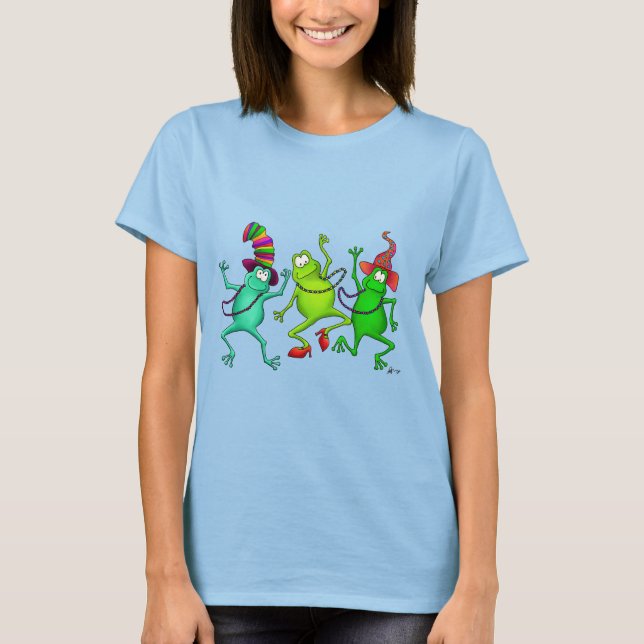 Three Dancing Frogs T-Shirt (Front)