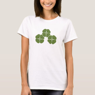 Three Dark Green Shamrocks, on shirts