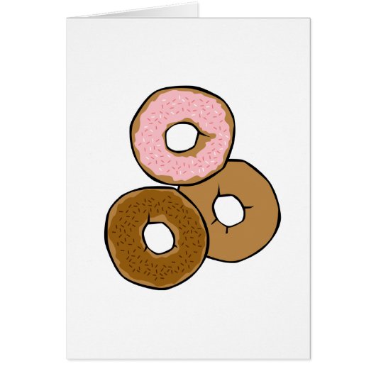 Three Delicious Donuts Cards (Front)