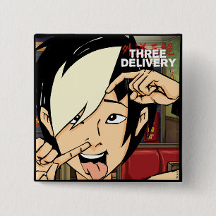 Three Delivery Tobey Button