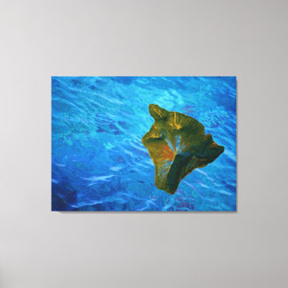 Three-Dimensional Big Island & Ocean Canvas Print
