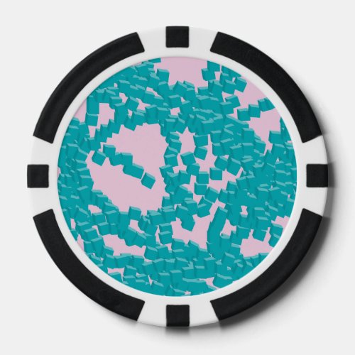 Three dimensional blocks poker chips