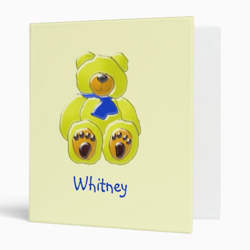 Three_Dimensional Cartoon Bear Binder