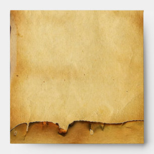 THREE DOGGIES WITH ROSES, Parchment Envelope