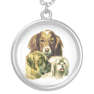 Three Dogs Necklace