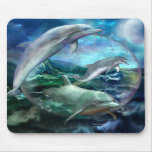 Three Dolphins Art Mousepad