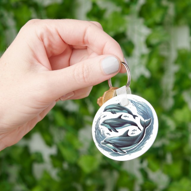 Three Dolphins Keychain (Hand)