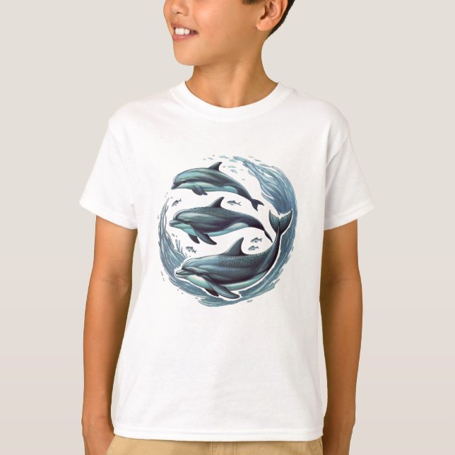 Three Dolphins T-Shirt (Front)