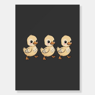Three Ducklings Walking in a Row – Cute Foam Board