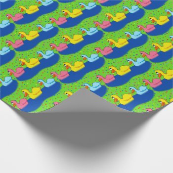 Three Ducks Wrapping Paper by Shenanigins at Zazzle