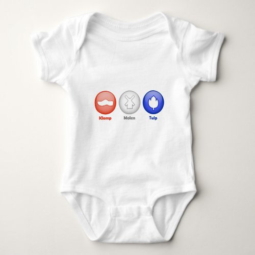 Three Dutch Icons Baby Bodysuit