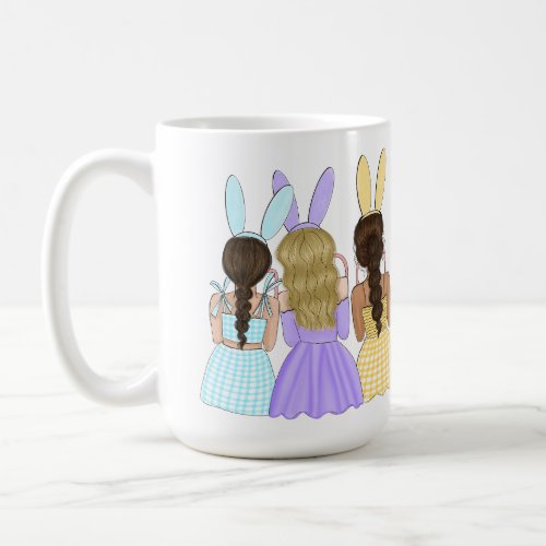 Three Easter Friends In Bunny Ears Coffee Mug