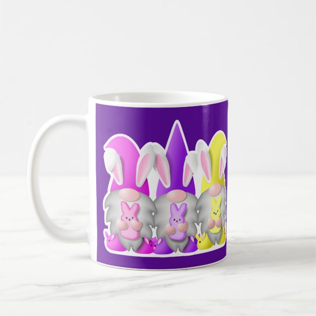 Three Easter Gnomes Coffee Mug (Left)