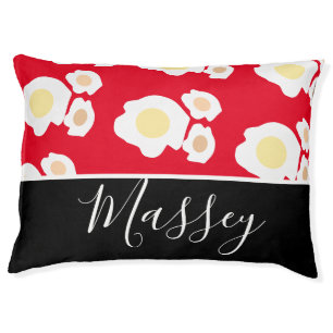 Three Eggs Pattern Name Pet Bed