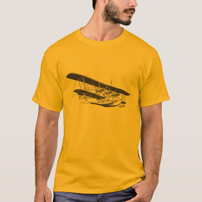 Three Engine Seaplane T-Shirt (Front)