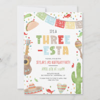 Three-esta Mexican Fiesta 3rd Birthday Party