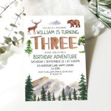 Three Explorer Adventure Boys 3rd Birthday