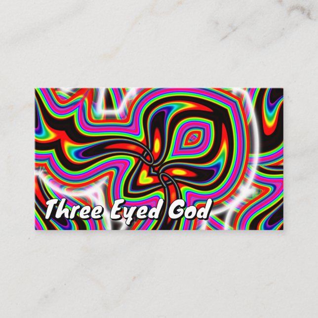 Three Eyed God ( you may change the words ) Business Card (Front)