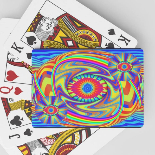 Three Eyes Mandala (add words) Poker Cards (Creator Uploaded)