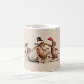 Three Falling Cats by Louis Wain; Funny Animal Mug
