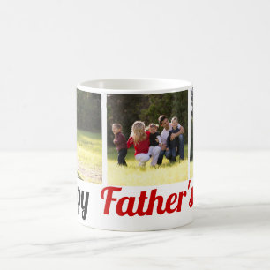 Three family photos Fathers Day photo collage Coffee Mug