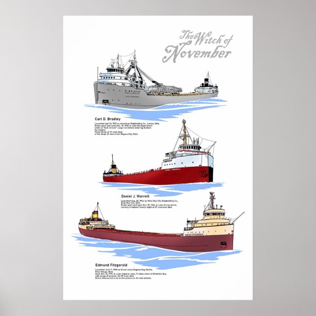 Three famous wrecks history poster (Front)