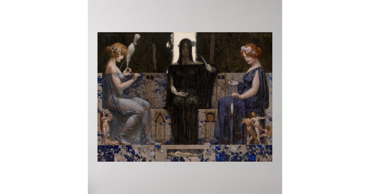 Aloise Delug Three Fates by Alois Delug Poster | Zazzle