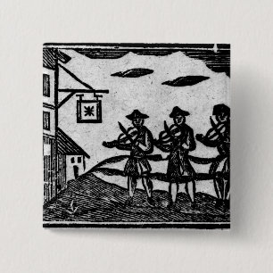 Three Fiddlers, from 'A Book Roxburghe Ballads' Button