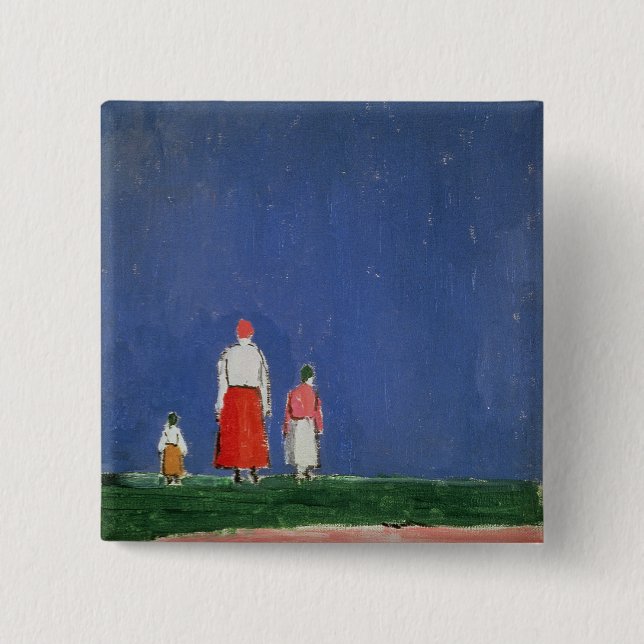 Three Figures, 1913-28 Pinback Button (Front)